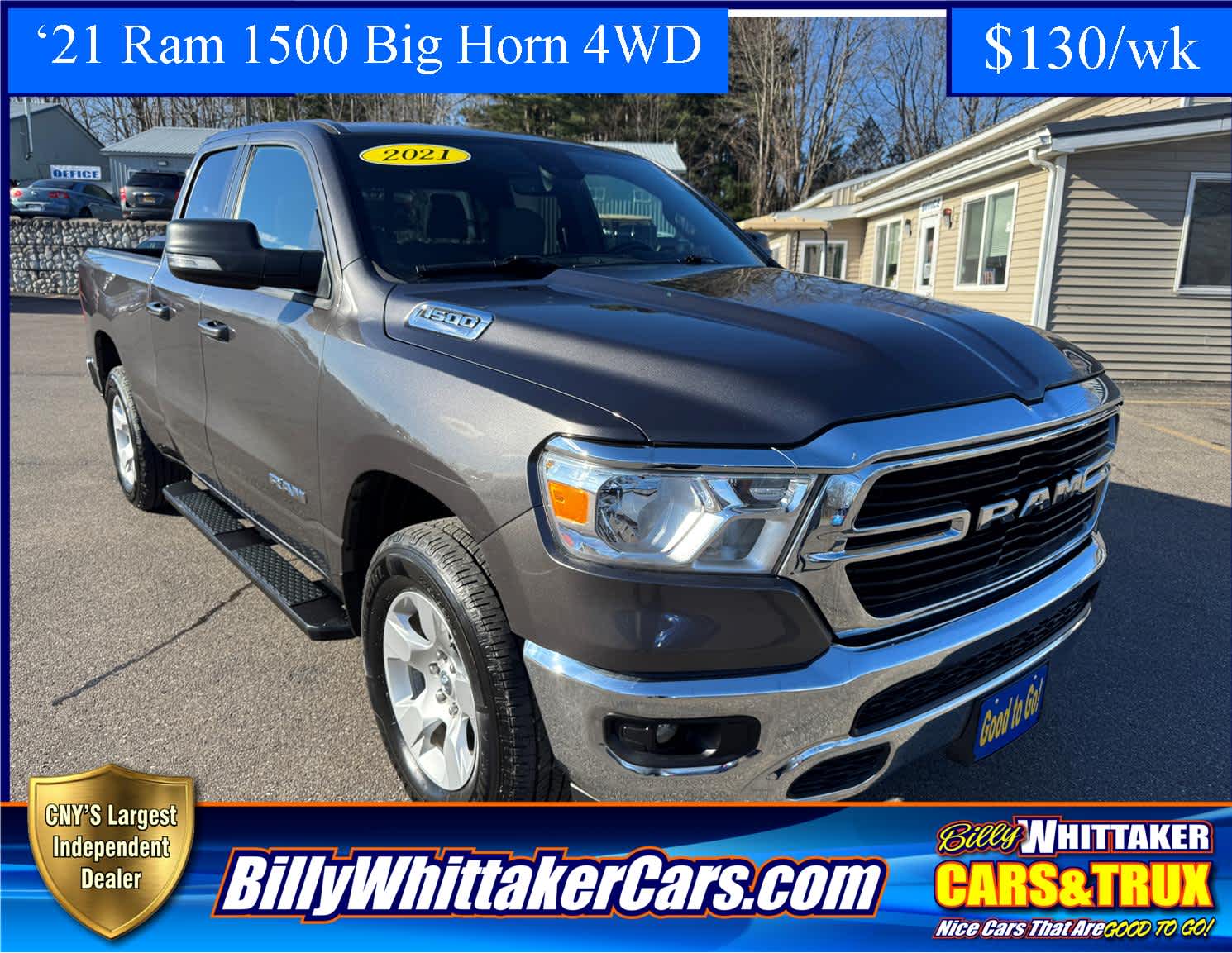 2021 RAM 1500 BIG Horn 4X4 Quad Cab 64 Box