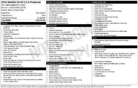 2024 Mazda CX-50 2.5 S Preferred Package
