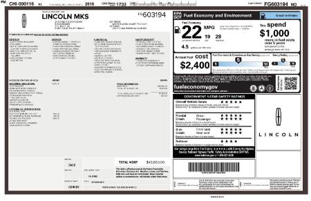 2015 Lincoln Lincoln MKS Base
