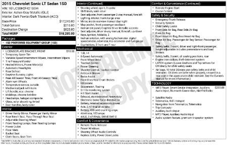2015 Chevrolet Sonic LT