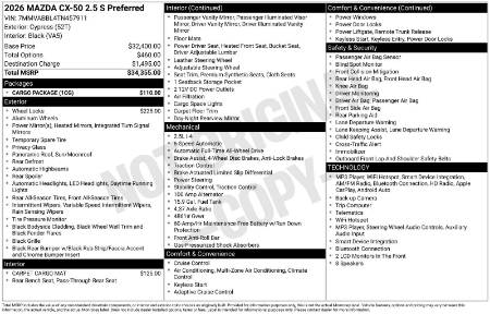 2026 Mazda CX-50 2.5 S Preferred